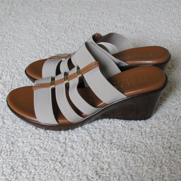 Italian Shoemakers (Brown Like New), Blue & Will's Fancy Sandals (Lot of 3) - Picture 2 of 16